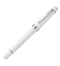 Penna stilografica Bailey Light - punta M - fusto bianco/cromo - Cross