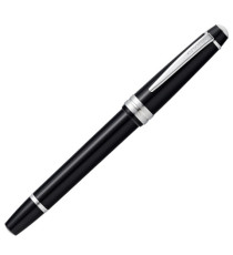 Penna stilografica Bailey Light - punta M - fusto nero/cromo - Cross
