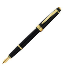 Penna stilografica Bailey Light - punta M - fusto nero/oro - Cross