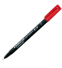 Pennarello Lumocolor Permanent 318 - punta 0,6 mm - rosso - Staedtler