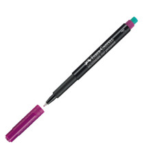 Pennarello Multimark universale permanente con gomma - punta fine 0,6mm - astuccio 8 colori - Faber-Castell
