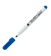 Pennarello Tratto Memo - a secco - per lavagne cancellabili - punta conica - tratto 2,5mm - astuccio 4 colori - Tratto