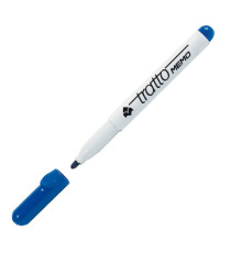 Pennarello Tratto Memo - a secco - per lavagne cancellabili - punta conica - tratto 2,5mm - astuccio 4 colori - Tratto