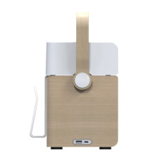 Organizer portatile da scrivania Ergobox S - 42,5 x 23 x 15 cm - legno/PET/ABS - legno/bianco/grigio - Alba