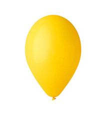 Palloncino - diametro 30 cm - lattice - giallo - Big Party - conf. 16 pezzi