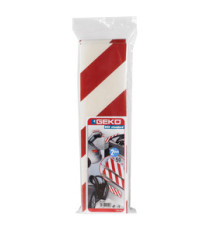 Pannello antiurto adesivo BOX - 13,7 x 50 cm - EPE/LDPE - bianco/rosso - Geko - conf. 2 pezzi