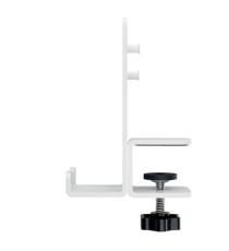 Pannello forato grande - per scrivanie compatte Sit-Stand - con supporto PC/Smartphone, portapenne e gancio - 80 x 25 x