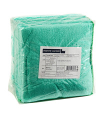 Panni microfibra Ultrega - 40 x 40 cm - verde - PerfettoFactory - conf. 10 pezzi