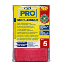 Panno multiuso Micro-Antibact - 35 x 38 cm - rosa - Arix - conf. 5 pezzi