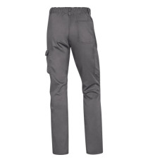 Pantalone da lavoro Panostrpa - sargia/poliestere/cotone/elastan - taglia XL - grigio/nero - Deltaplus
