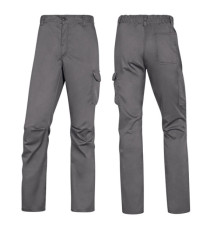 Pantalone da lavoro Panostrpa - sargia/poliestere/cotone/elastan - taglia XXL - grigio/nero - Deltaplus