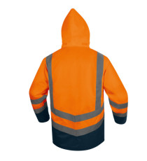 Parka 5 in 1 Optimum 3 alta visibilità - taglia L - arancio fluo - Deltaplus