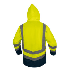 Parka 5 in 1 Optimum 3 alta visibilità - taglia XL - giallo fluo - Deltaplus