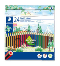 Matite colorate Noris Colour 185 - colori assortiti - Staedtler - astuccio 24 pezzi