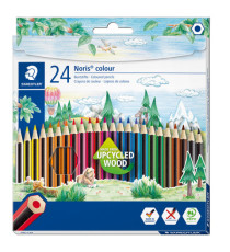 Matite colorate Noris Colour 185 - colori assortiti - Staedtler - astuccio 24 pezzi