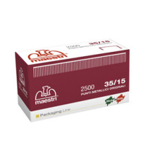 Punti 35/15 - per Romabox - H 15 mm - rame - Romeo Maestri - scatola 2500 pezzi