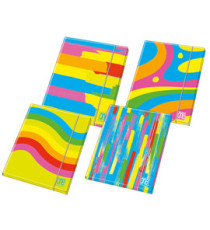 Raccoglitore Fantafluo One Color - A4 - 4 anelli tondi 30 mm - fantasia - Blasetti