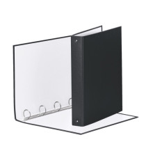Raccoglitore Meeting - 22 x 30 cm - 4 anelli tondi 30 mm - dorso 4 cm - PP - nero - Esselte