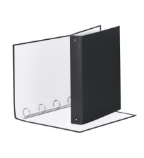 Raccoglitore Meeting - 22 x 30 cm - 4 anelli tondi 30 mm - dorso 4 cm - PP - nero - Esselte