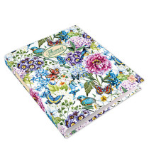 Raccoglitore Nature Flowers - A4 - cm 4 anelli da 30mm - dorso 4 cm - Pigna