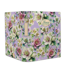 Raccoglitore Nature Flowers - A4 - cm 4 anelli da 30mm - dorso 4 cm - Pigna