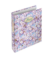 Raccoglitore Nature Flowers - A5 - 4 anelli da 30mm - dorso 3 cm - Pigna