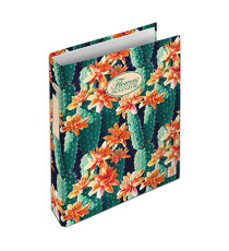 Raccoglitore Nature Flowers - A5 - 4 anelli da 30mm - dorso 3 cm - Pigna
