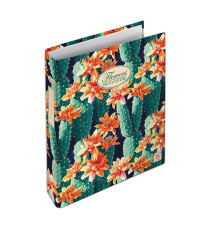 Raccoglitore Nature Flowers - A5 - 4 anelli da 30mm - dorso 3 cm - Pigna