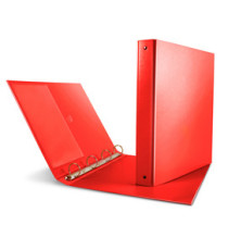 Raccoglitore Nettuno - 22 x 30 cm - 4 anelli a D 17 mm - dorso 3 cm - rosso - Sei Rota