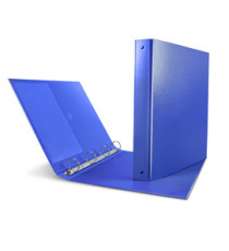 Raccoglitore Nettuno - 22 x 30 cm - 4 anelli a Q 65 mm - dorso 8,5 cm - blu - Sei Rota