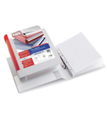 Raccoglitore personalizzabile Stelvio TI - 22 x 30 cm - 2 anelli a D 25 mm - dorso 4 cm - bianco - Sei Rota