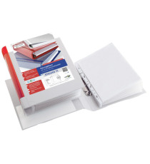 Raccoglitore personalizzabile Stelvio TI - 22 x 30 cm - 4 anelli a R 13 mm - dorso 2 cm - bianco - Sei Rota