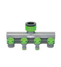 Raccordo rubinetto - 4 uscite - Verdemax