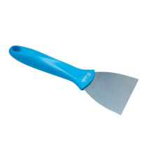Raschietto - lama acciaio inox - 7,5 x 2 x 24 cm - blu/grigio