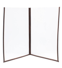 Portamenù Crystal BR2 doppio - per 4 fogli A4 - Securit - set 3 pezzi