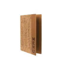 Portamenù Design - 1 inserto doppio incluso - A4 - 24 x 34 cm - sughero - Securit