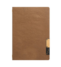 Portamenù Nature - 1 inserto doppio - A5 - 24,9 x 17,5 cm - marrone - Securit