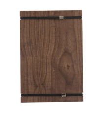 Portamenù Tablet con elastici - 32 x 22 cm - legno di noce - Securit