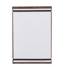 Portamenù Tablet con elastici - 32 x 22 cm - legno di noce - Securit