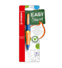 Portamine Easyergo - 1,4mm + 3 mine - per mancini - fusto arancio/blu - Stabilo