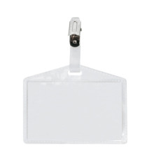Portanome Pass 3P - clip in metallo - senza cartoncino - 9,5 x 6 cm - PP - buccia - Sei Rota - conf. 10 pezzi