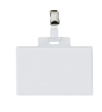 Portanome Pass 4E - clip in metallo - c/cartoncino - 11 x 7 cm - Sei Rota - conf. 100 pezzi