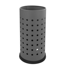 Portaombrelli forato - diametro 24 cm - H 48 cm - 21 L - acciaio - grigio - Stilcasa