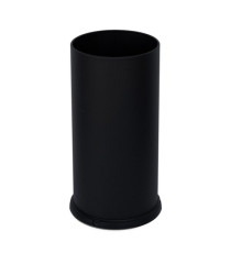 Portaombrelli Steel - con vaschetta interna - diametro 24 cm - H 49 cm - 22 L - acciaio - nero - Stilcasa