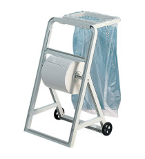 Portasacco per dispenser a cavalletto - ABS - 4,2x35,6x40 cm - bianco - Mar Plast