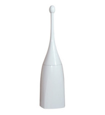 Portascopino per bagno - da terra - 12x12x48,5 cm - ABS -  bianco - Mar Plast