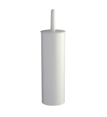 Portascopino WC Basica - da terra - ABS - diametro 10,3 cm - altezza 39,5 cm - bianco - Medial