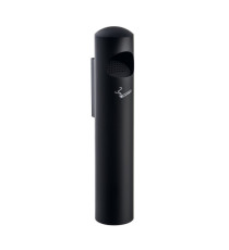 Posacenere murale Birkin - diametro 13 cm - H 65 cm - nero - Medial