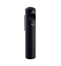 Posacenere murale Birkin - diametro 13 cm - H 65 cm - nero - Medial