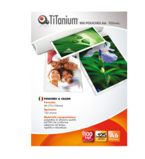 Pouches - A6 - 111x154 mm - 2x125 micron - Titanium - conf. 100 pezzi